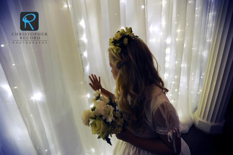 Sarah checks out the fairytale setting at the reception