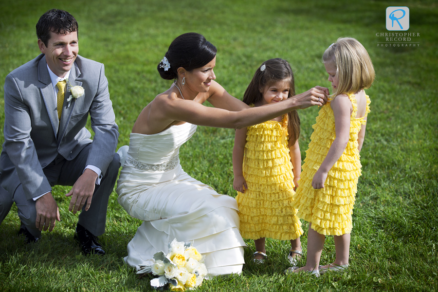 Anne Marie and Joey with the flower girls