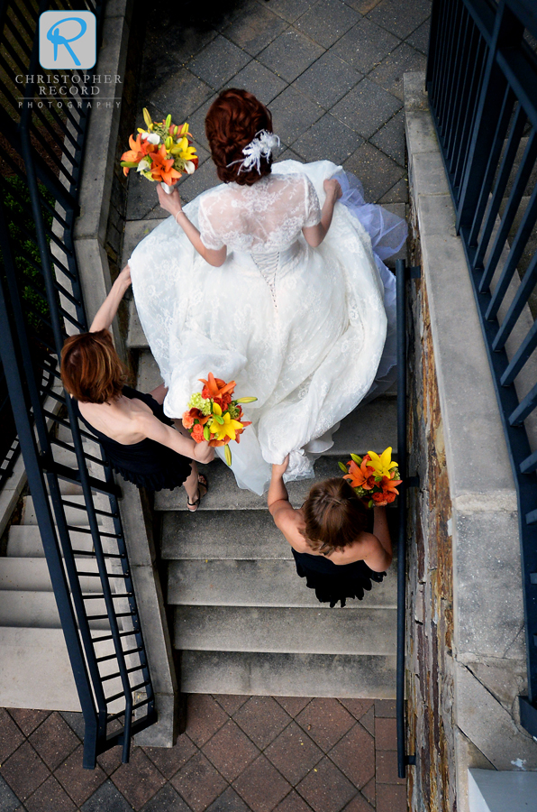 Heading to the ceremony