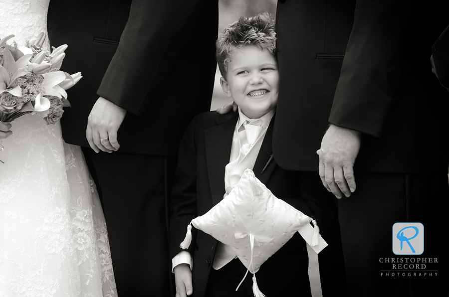 Todd captured the ring bearer as we took group photos