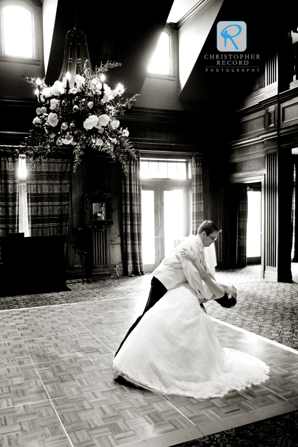 Practicing the first dance