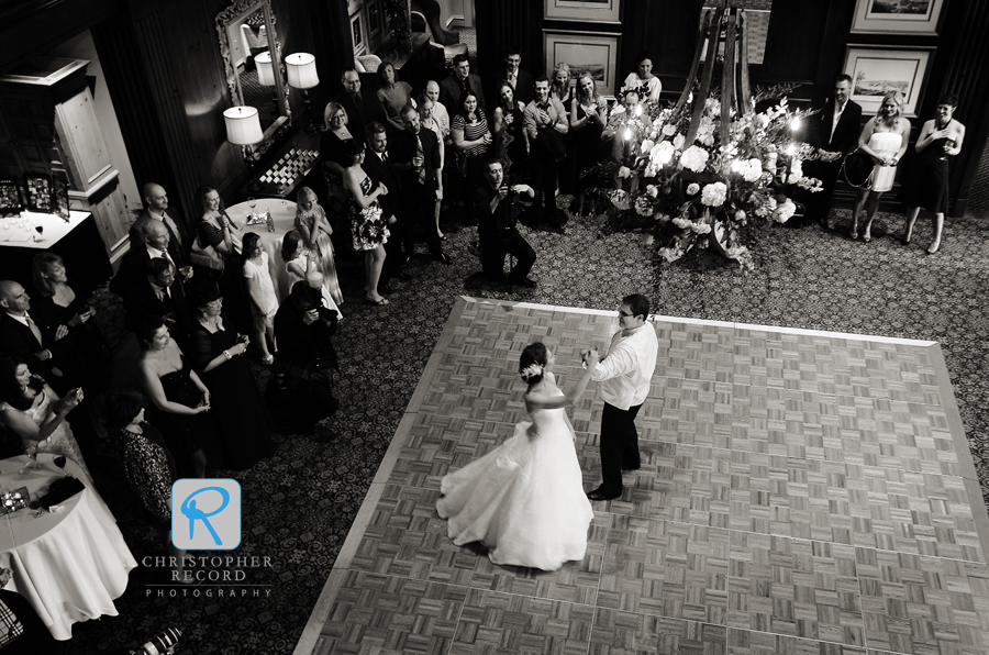 The first dance as seen from Todd's angle