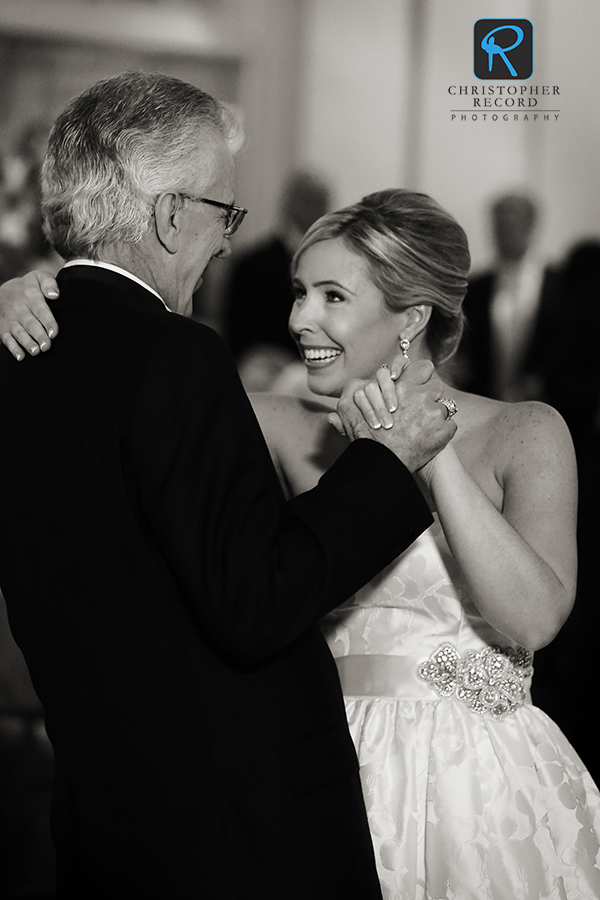 Dancing with her father